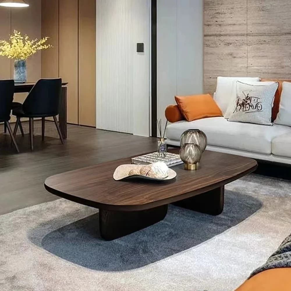 Tables basses minimalistes nordiques, décor de luxe, design moderne, meubles de maison en bois, Glam