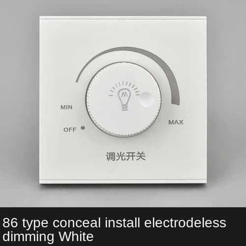 DepoGuye variateur LED mural interrupteur marche/arrêt, gradation 15-300W, variateur rotatif AC 220V