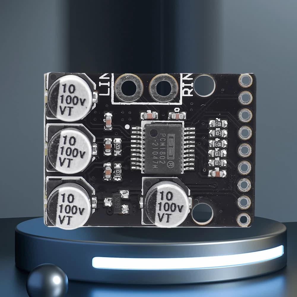 Décodeur audio PCM1802 96 kHz ADC à entrée analogique simple, carte amplificateur numérique stéréo P