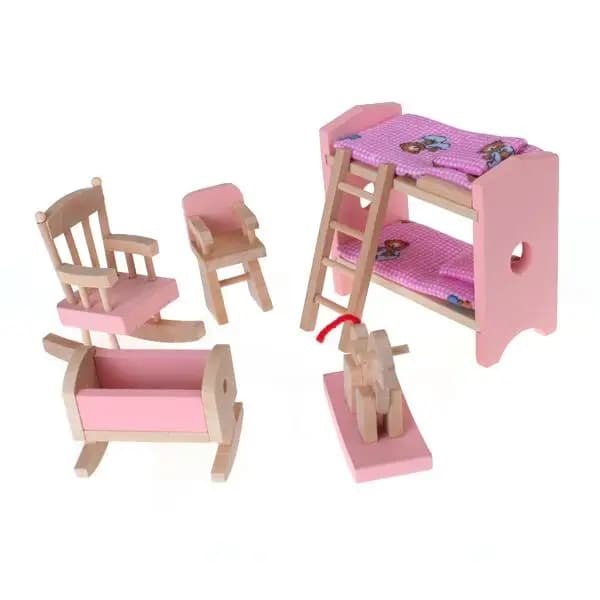 Bricolage 01/12 maison de poupée meubles miniatures lit superposé berceau ensemble jouet décoration