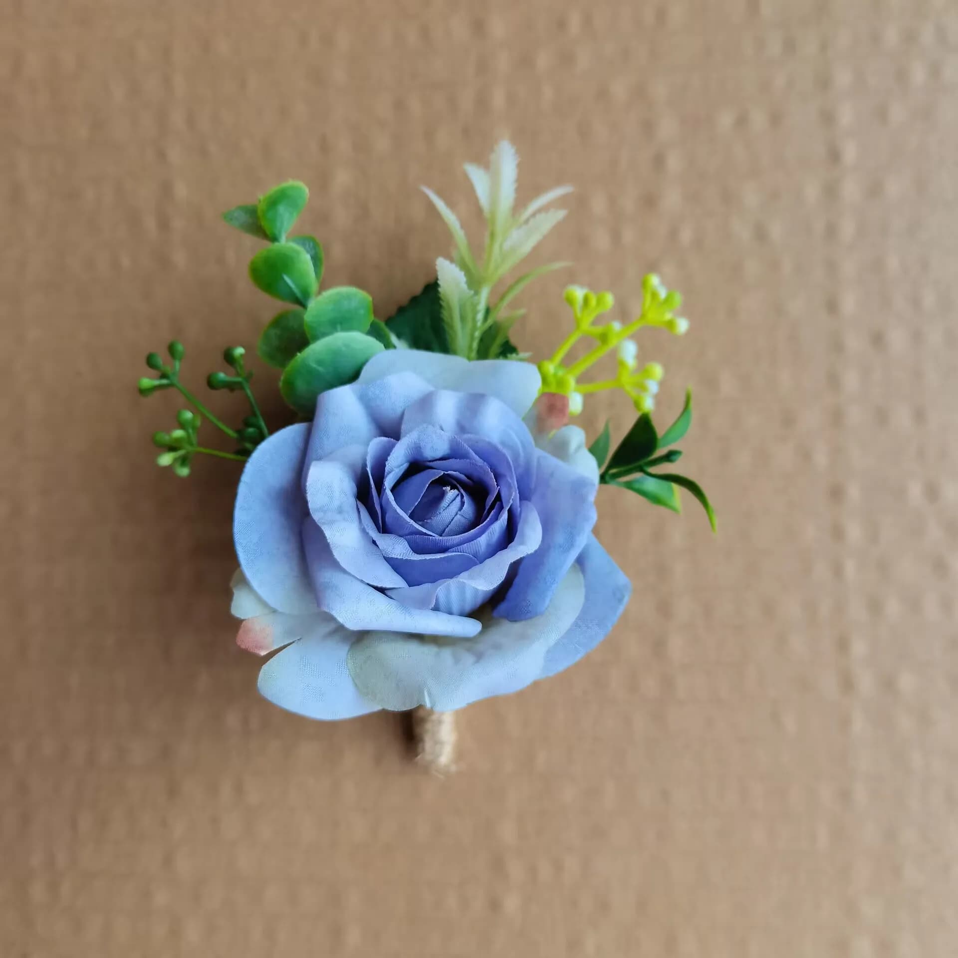 Boutonnières beiges fleurs Roses artificielles soie blanc Corsage boutonnière garçons d'honneur bout