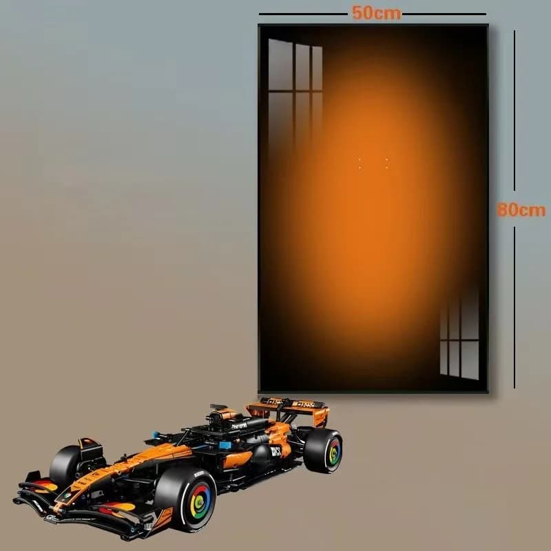 Nouvelle boîte de présentation murale, cadre photo adapté au modèle de voiture LEGO 42228 McLaren MC
