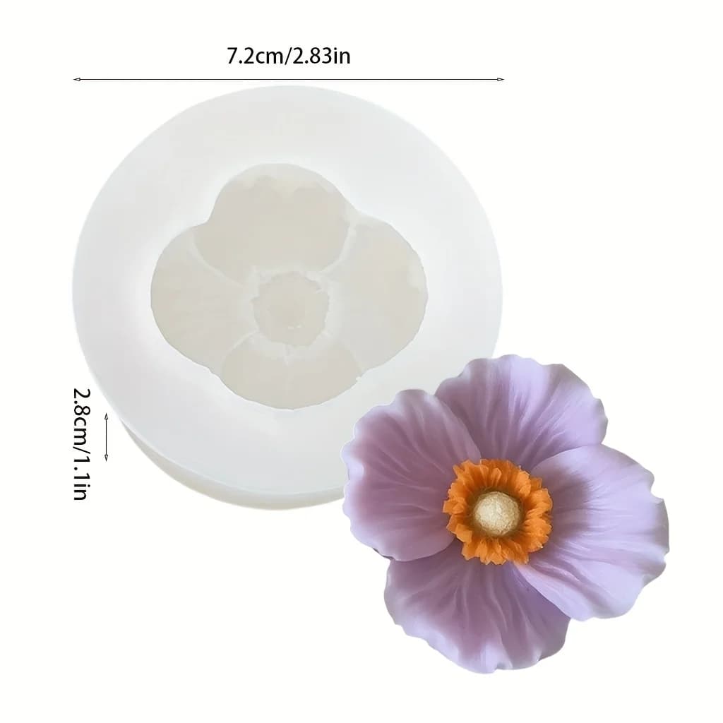 Moule à bougies en silicone 3D pour la fabrication de bougies, de savons, d'argile, de produits en p