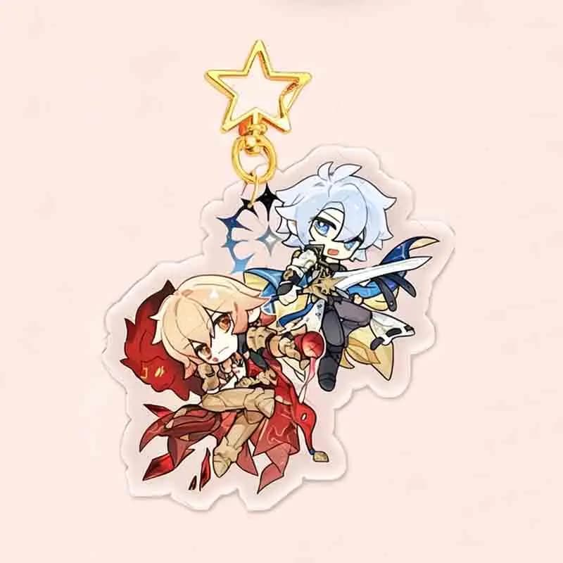 Porte-clés Cosplay Kawaii en Acrylique Honkai Star Rail Khaslana Phainon Mydei Medmos Phaidei, Acces