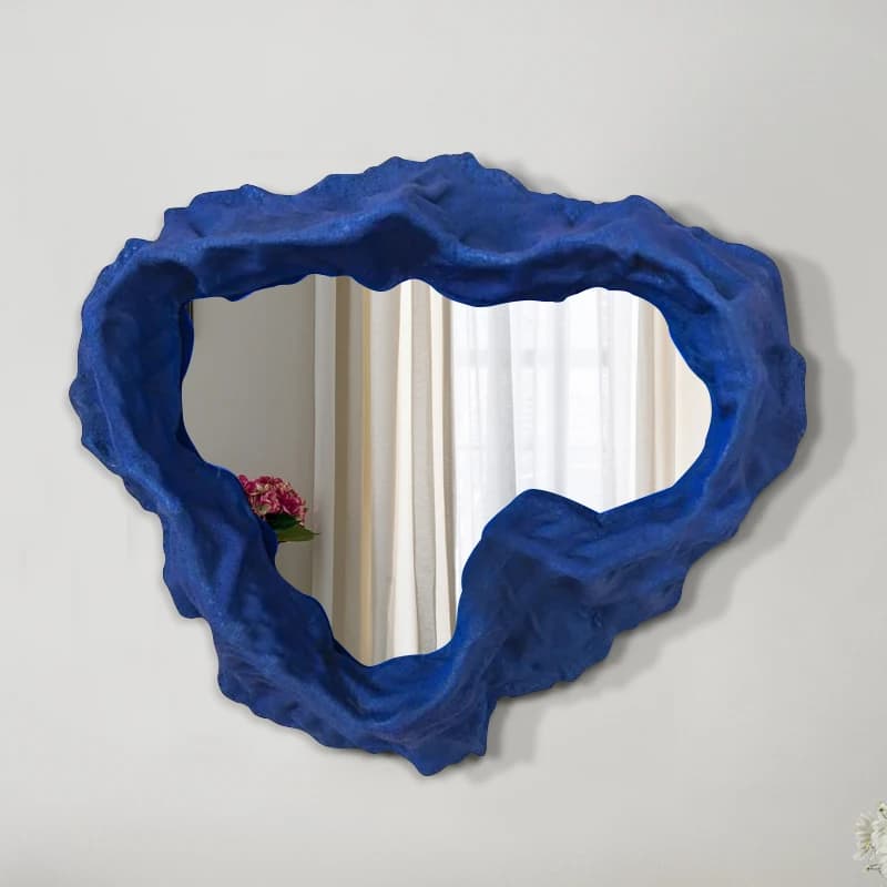 Miroir à cadre en macramé pour femmes, Art esthétique nordique, Design créatif, accessoires de maiso