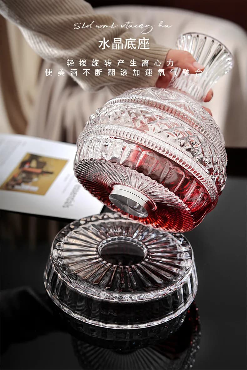 DEOUNY-Carafe à vin rotative en diamant étoile européenne, ensemble de verres à bière et à whisky, m