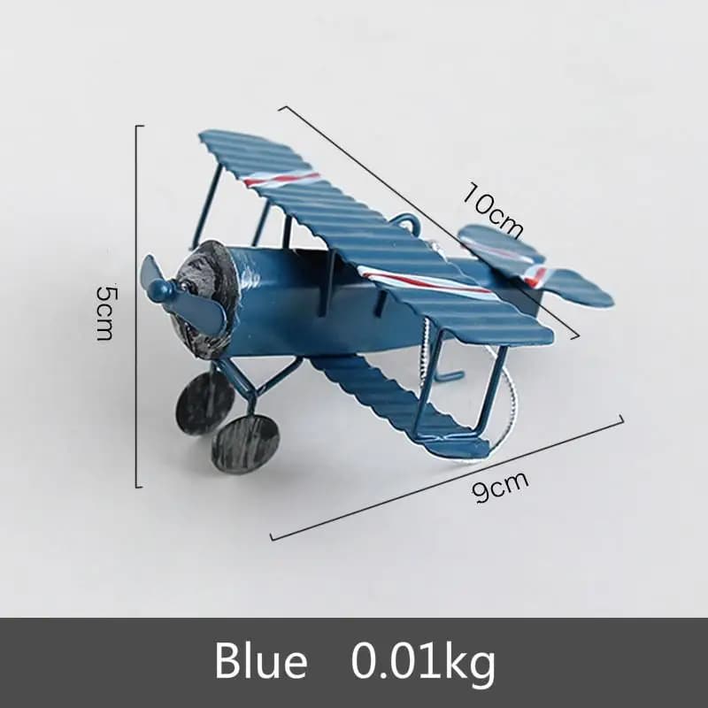 Mini ornements d'avion en fer Vintage, intérieur de voiture créatif, décor de bureau, ornements d'av