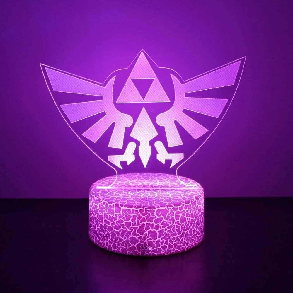 Zelda 3D lampe Anime Figure monde de Warctaft Led veilleuse mignon figurine Zelda larmes du royaume 