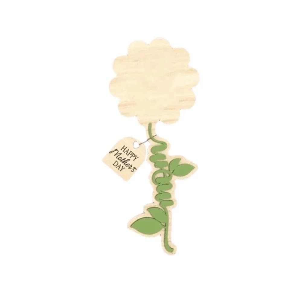 Plaque décorative peinte à la main pour la Fête des Mères, cadeau pour maman, ornement de table flor