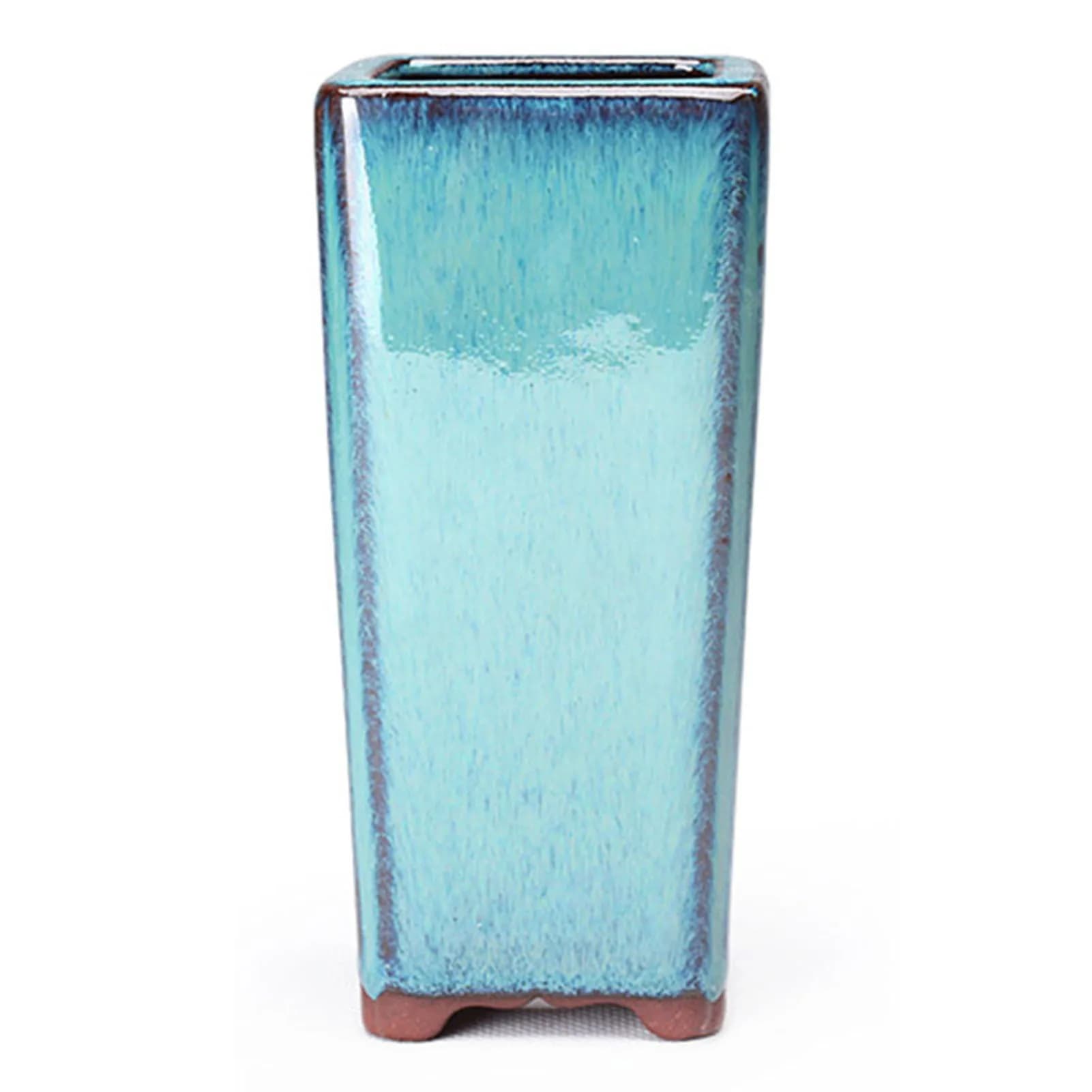 Pot de Fleur en Argile Violette, Poterie Optique, Grand Vase avec Trou de Proximité pour Plantes d'N