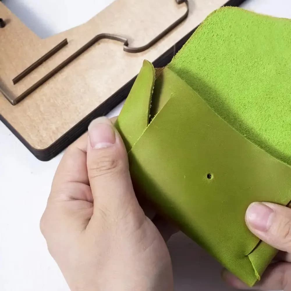 Artisanat du cuir en bois – Outils de bricolage en cuir avec lames tranchantes pour le traitement du