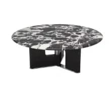 Organisateur Tables basses noires Design moderne Tables basses rondes italiennes minimaliste nordiqu