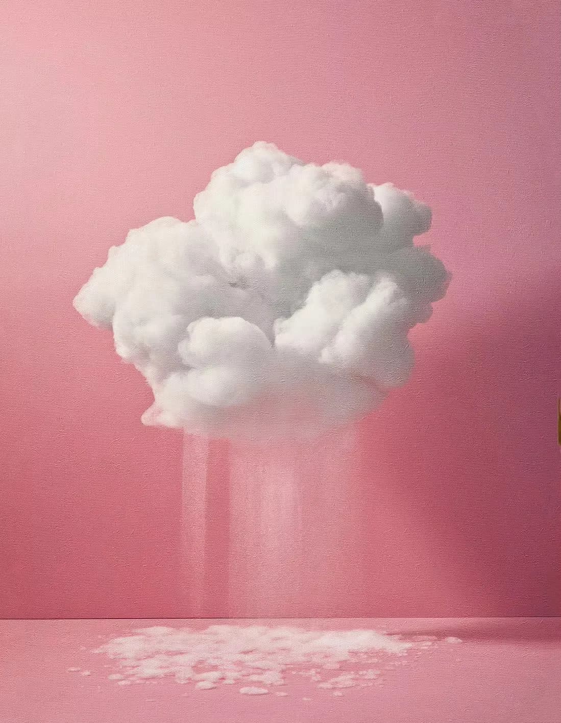 Affiches et imprimés de ciel nuage rose Pastel, toile murale d'art abstrait minimaliste, image HD po