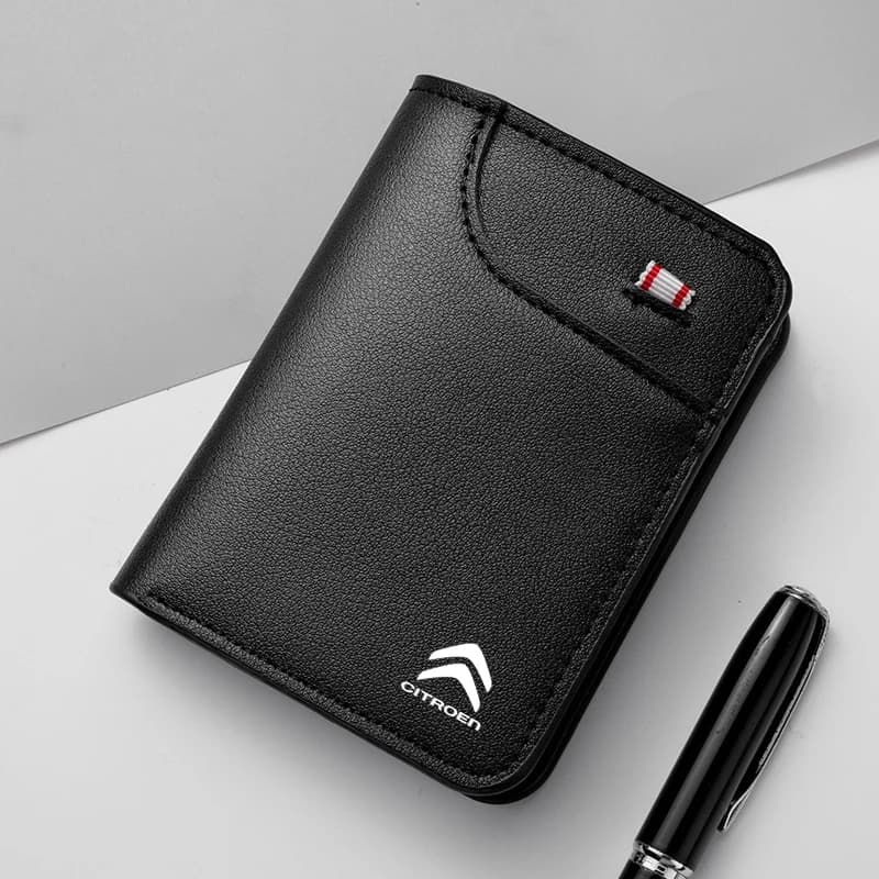 Étui portefeuille en cuir pour permis de conduire de voiture, porte-carte de crédit, accessoire de v