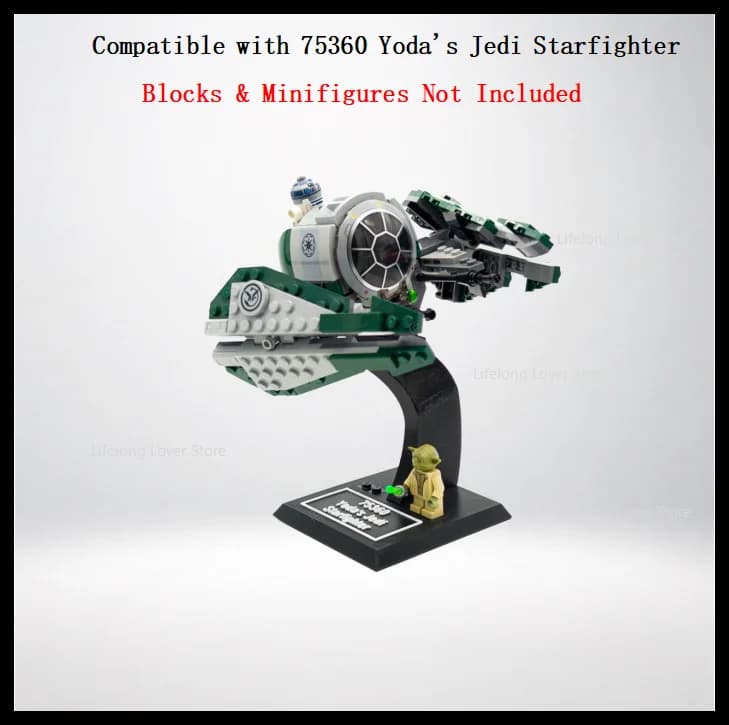 Cadre d'affichage incurvé et incliné compatible avec Lego 75401 75360 75281 76135 775038 9494, sans 