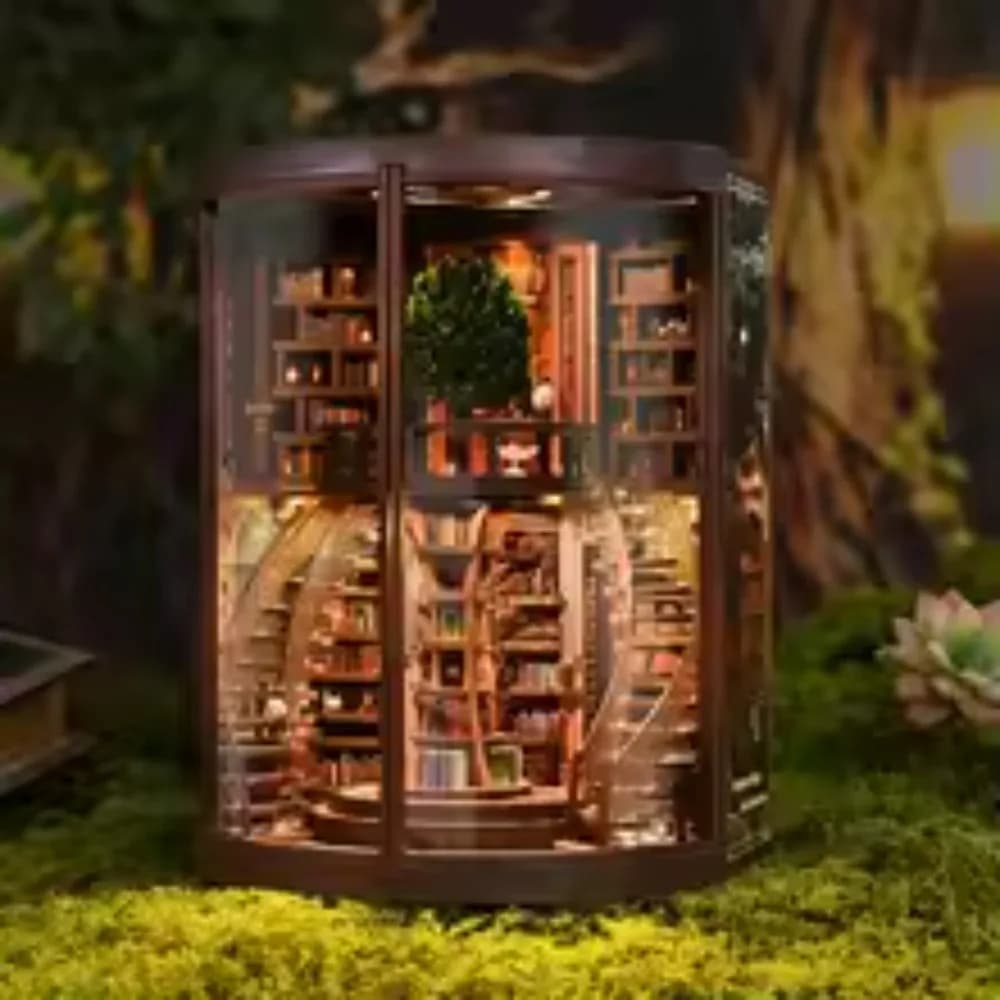 Décoration d'intérieur Artisanat DIY : Figurines en bois pour niche à livres, serre-livres, anneaux 