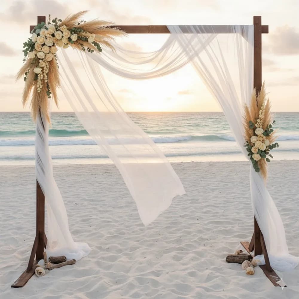 Arche de mariage en bois sur le thème de la forêt, support de toile de fond pour cérémonie, fête de 