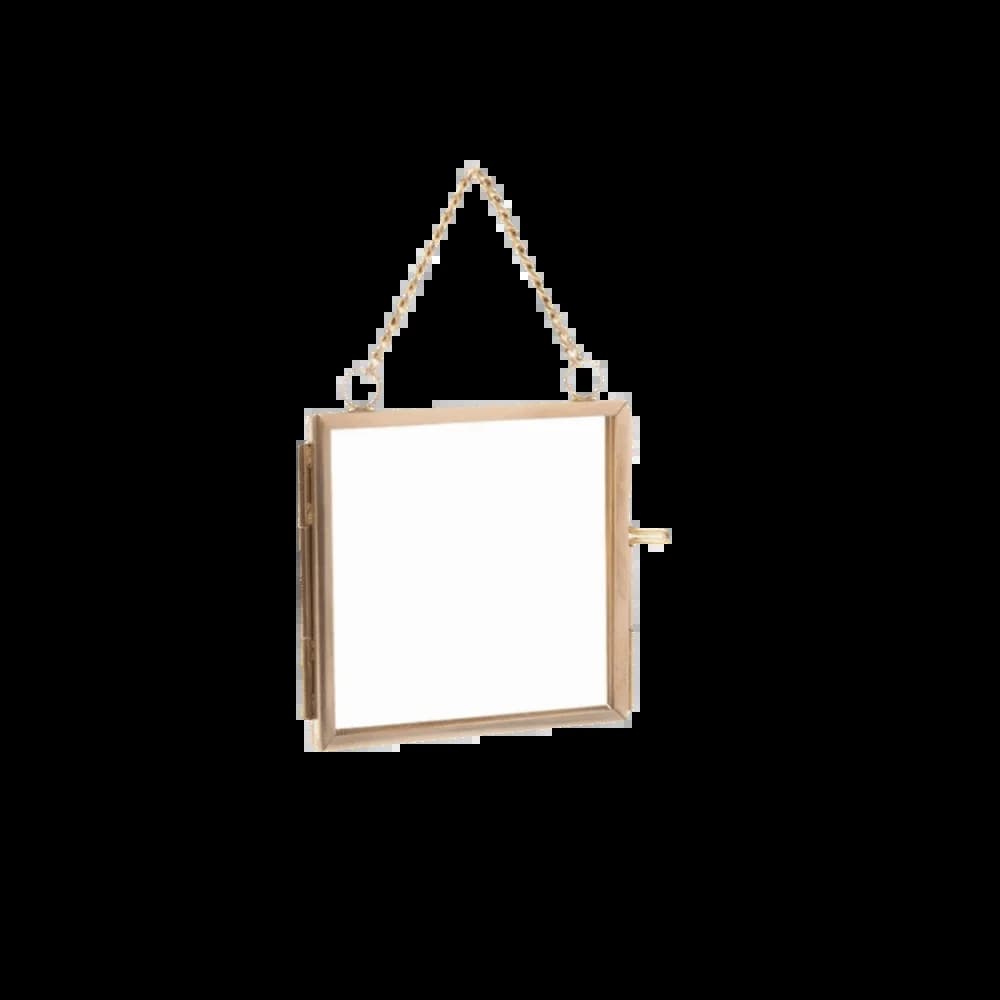 Cadre photo miniature en métal DIY avec verre transparent, support pour photos, fleurs, plantes, spé
