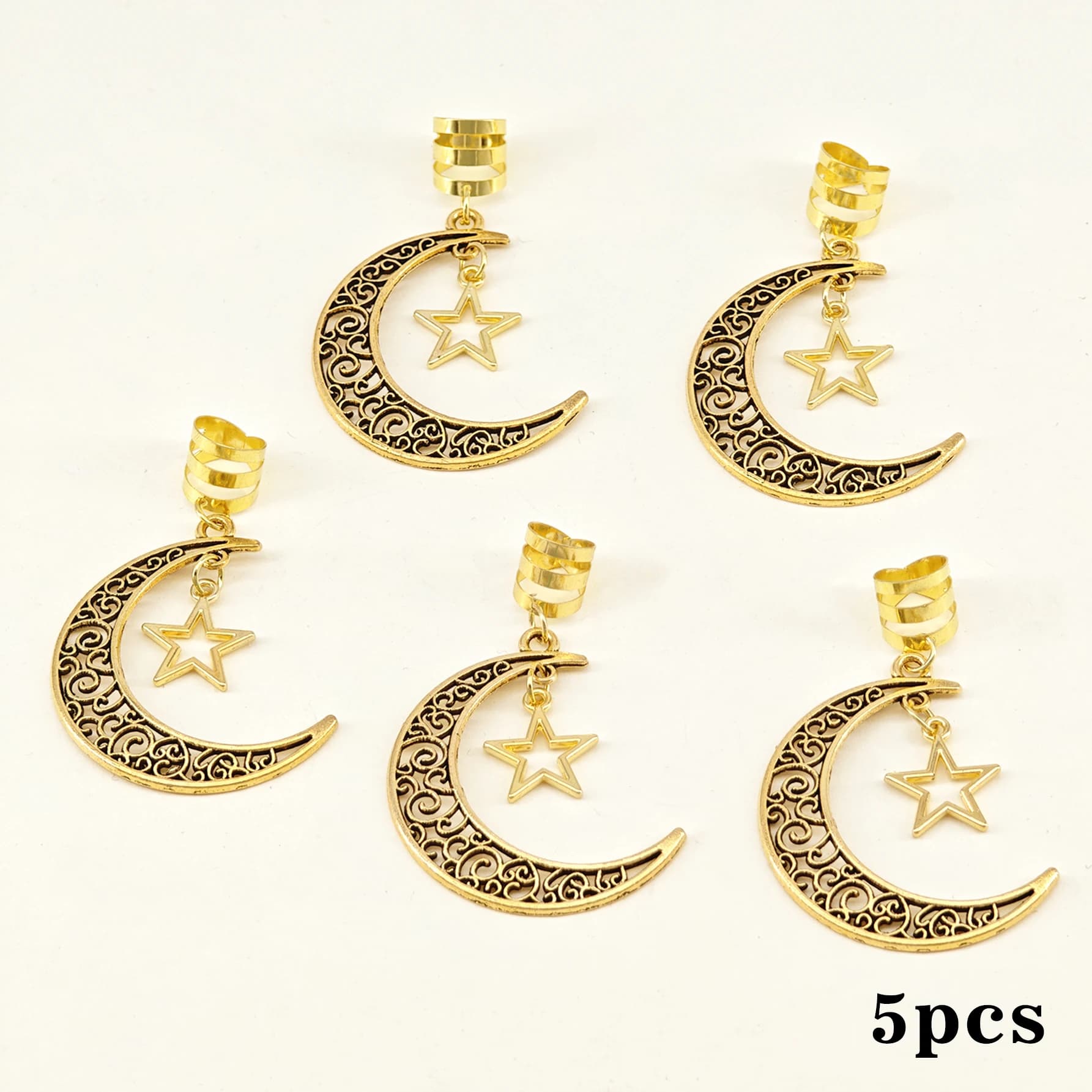 Accessoires pour cheveux lune et étoile pour femmes, pinces à cheveux pour queue de cheval, fête et 