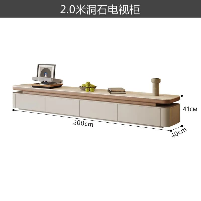 Meuble TV de salon de luxe en bois blanc, avec rangement intégré et fonction d'ornement, pour l'amén
