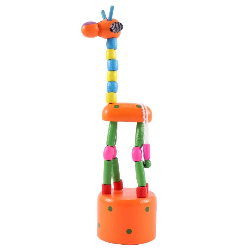 , Décoration dessin animé balançoire Animal maison coloré debout jardin fête balancement danse giraf
