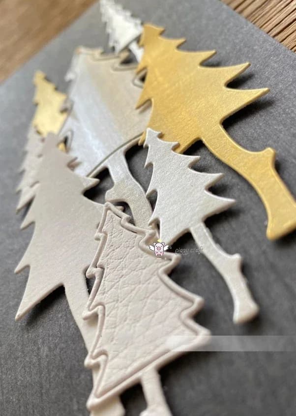Matrices de découpe en métal pour décoration d'arbre de Noël, pochoirs de bricolage, scrapbooking, p