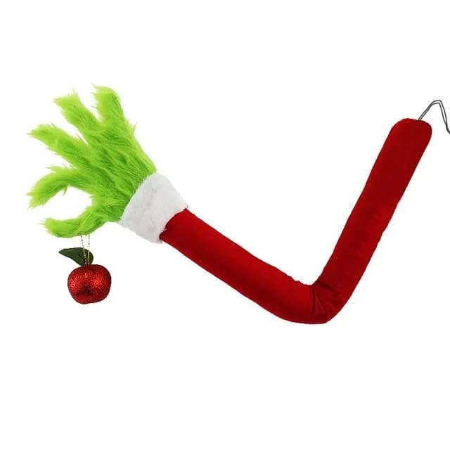 Décoration d'Arbre de Noël Elfe en Fourrure Verte, Bras de Monstre, Fournitures de ix