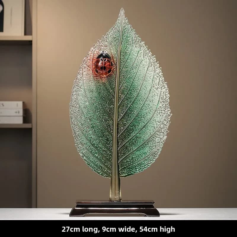 Ornements de feuilles d'art créatifs pour le salon, TV et armoire à vin, une niche et décoration de 