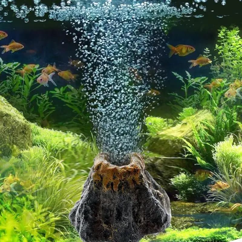 Aquarium volcan bulle pierre Aquarium décoration volcan paysage rocaille peut installer pompe à oxyg