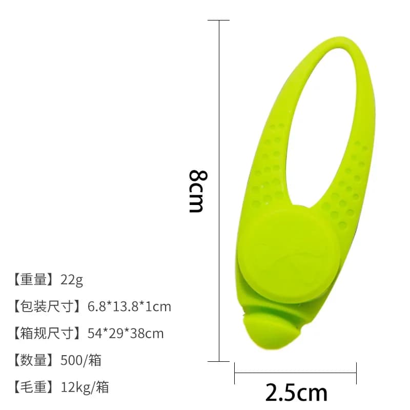 Accessoires LED pour animaux de compagnie : Pendentif lumineux en silicone pour chiot, chat, chien, 