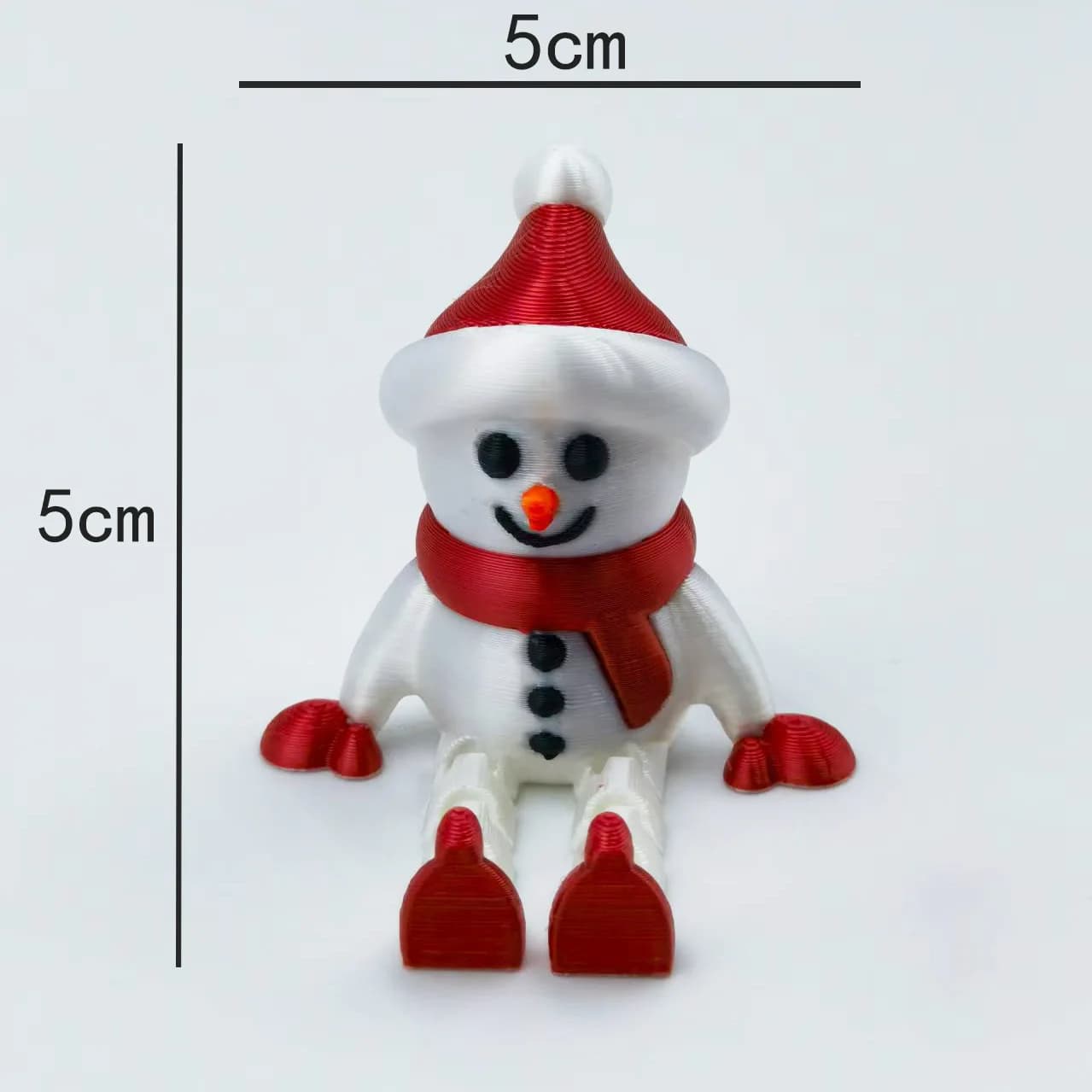 Jouets de noël créatifs, impression 3d, arbre de noël, bonhomme de neige, poupée d'élan, pendentif d