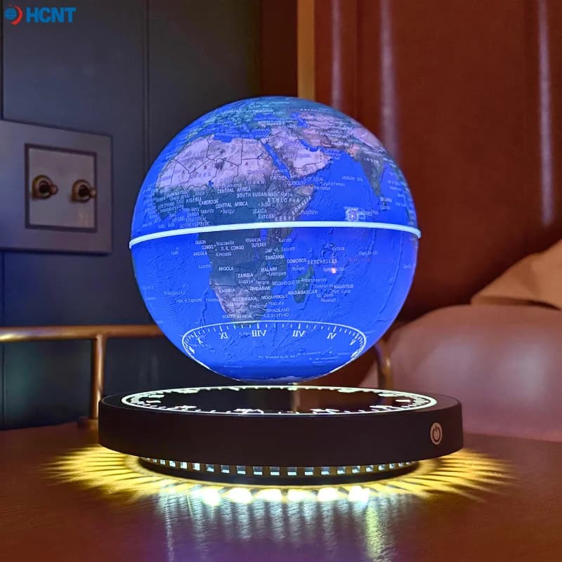 Globe flottant Globe à lévitation magnétique avec lumière LED Globe Carte du monde pour la décoratio