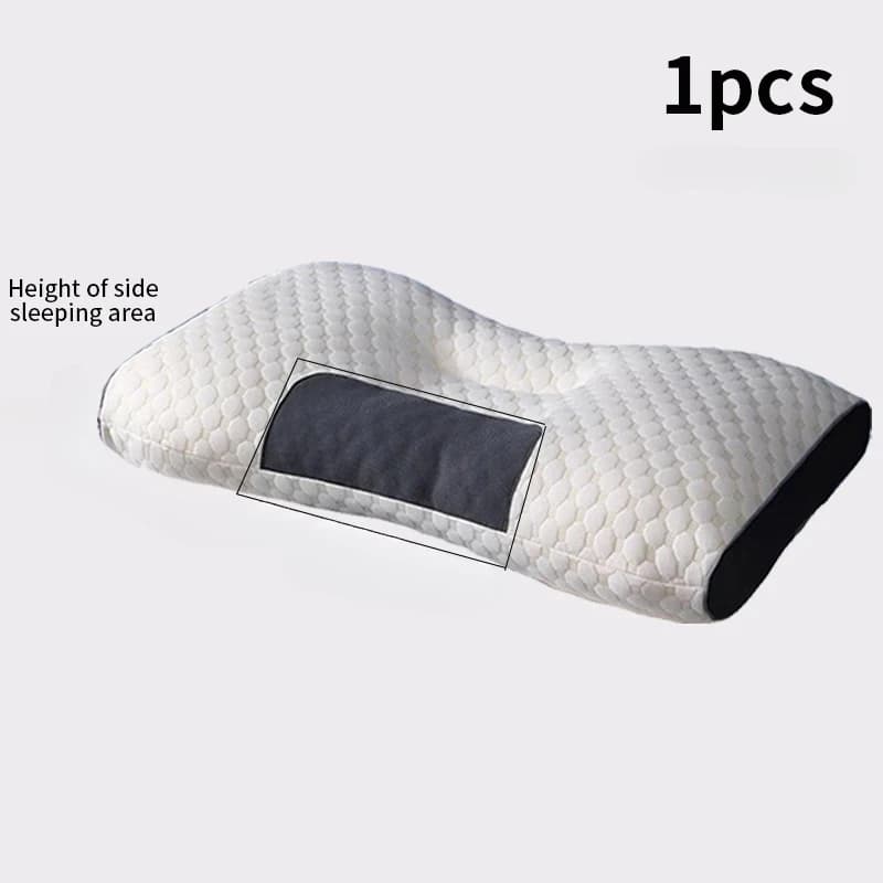 Oreiller cervical orthopédique pour le sommeil et la protection du cou, en fibres de soja, pour la m
