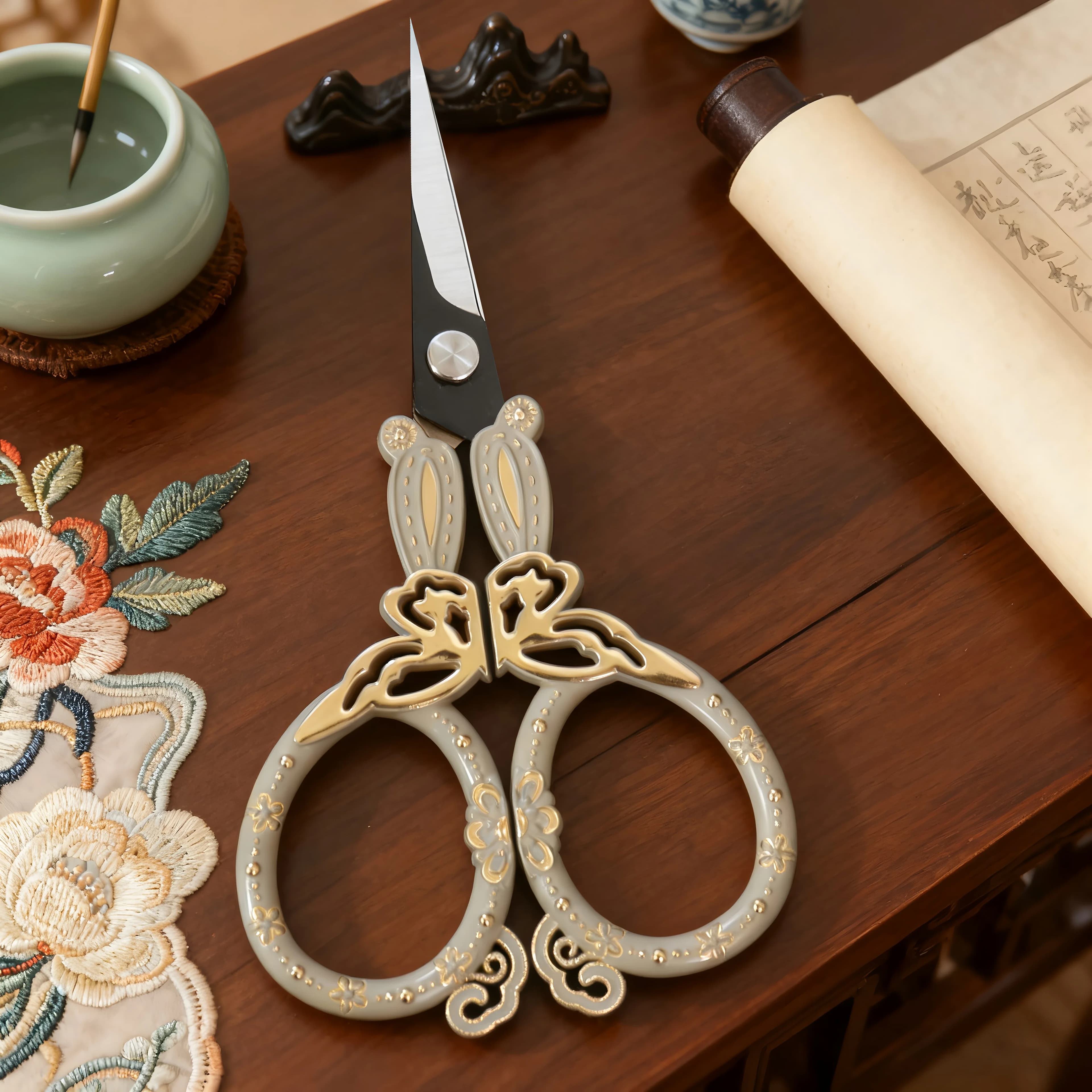 1 pièce, ciseaux Vintage coupe-tissu à coudre ciseaux à broder fil ciseaux à coudre bricolage Arts c