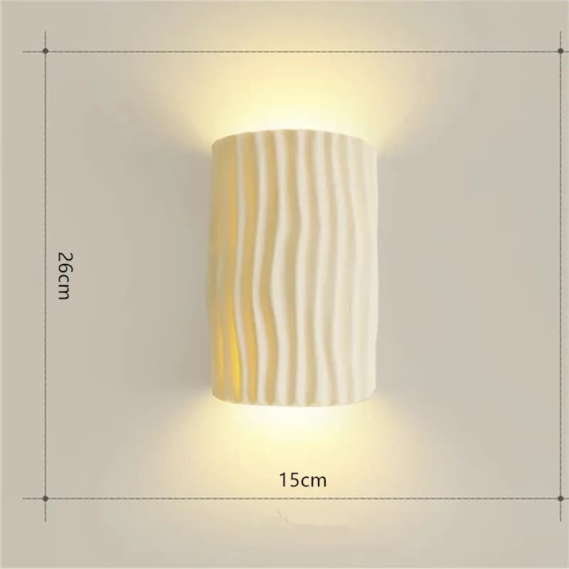 Lampe murale de chevet pour chambre à coucher, lumière décorative de fond de mur de salon style crèm