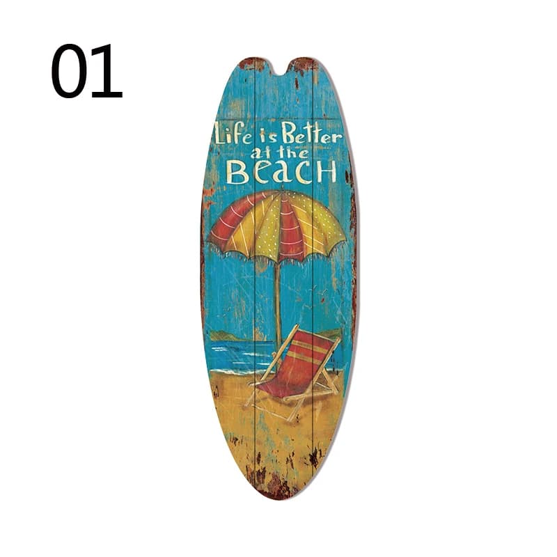 Planche de Surf en Bois pour Festival, Bar, Décor de ixà Domicile, Halloween, Décontracté, Panneau e