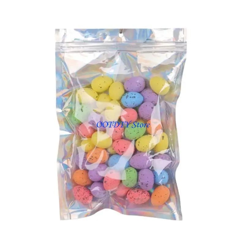 Décoration en forme d'œuf 367A, 2x2.5cm, pour paniers joyeuses pâques, multicolore