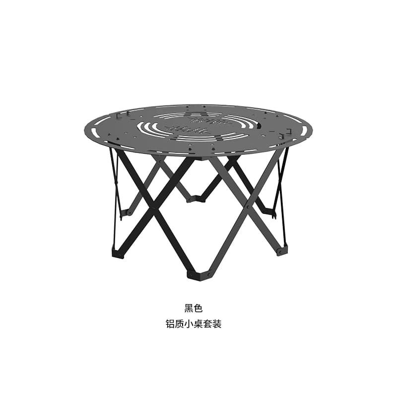 Table d'extérieur minimaliste au sol, bistro nordique, pelouse, salle à manger, Camping, arrière-cou