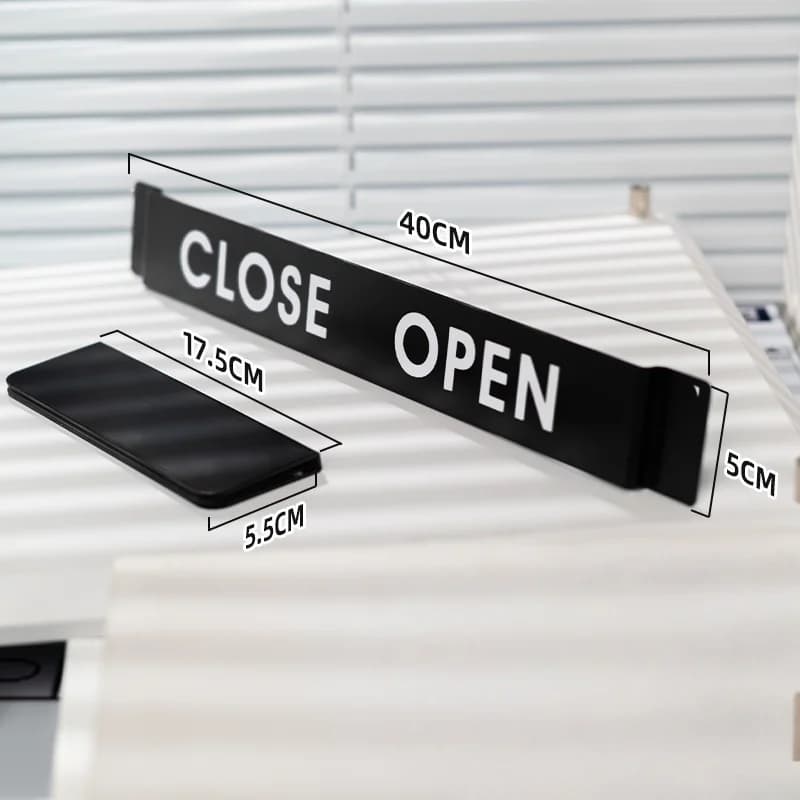 Panneau ouvert et fermé pour magasin, signalisation commerciale, porte de magasin, panneau ouvert et
