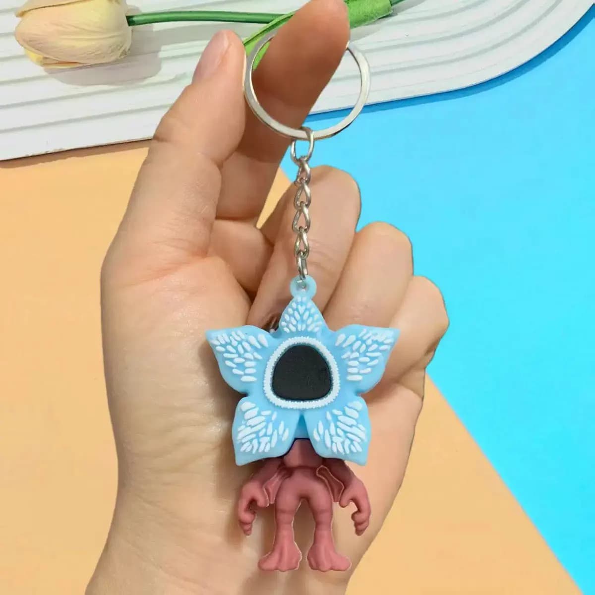 Porte-clés Stranger Things 6 cm, figurine d'anime, étui à clés, Kawaii, à suspendre au sac, ornement