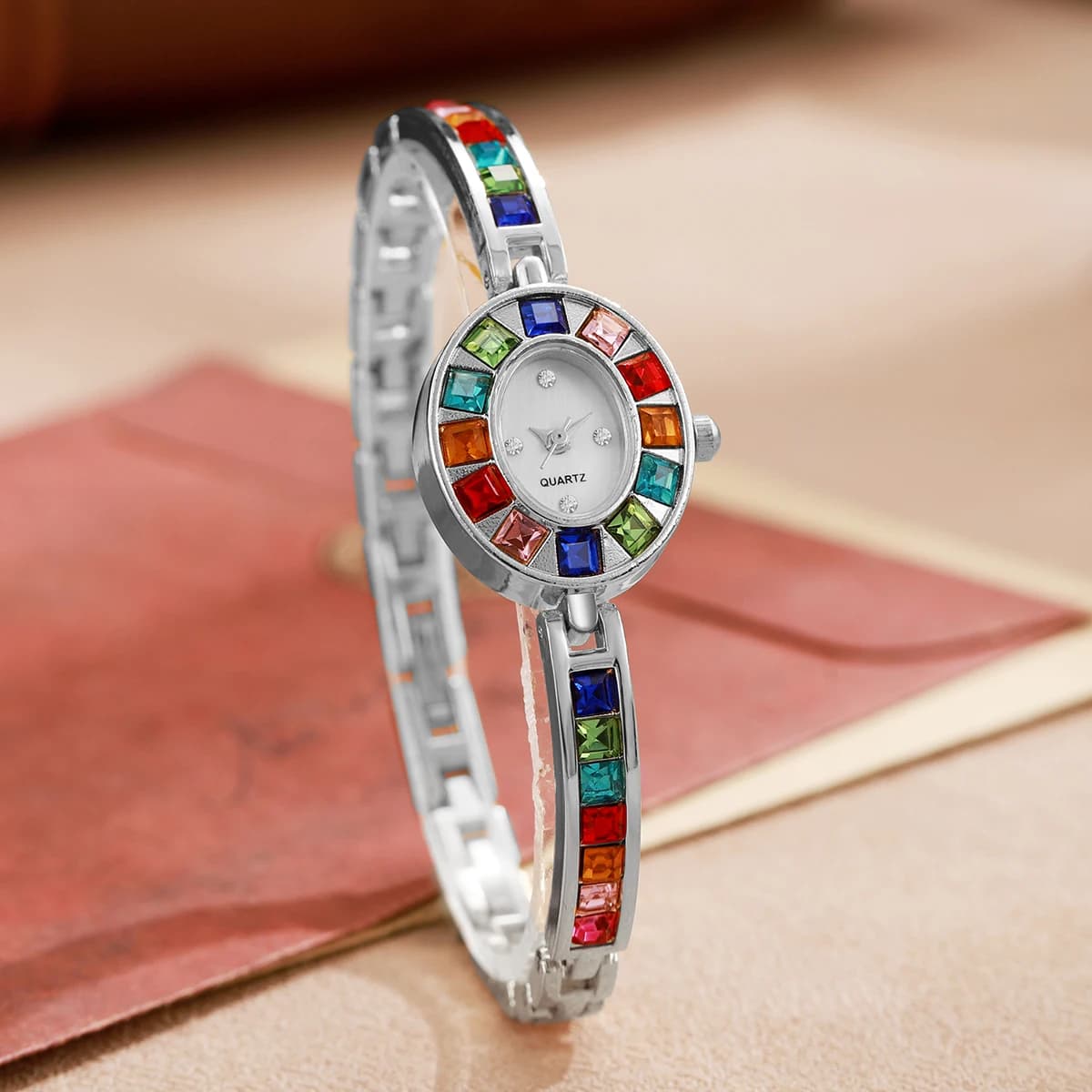 Montres de luxe en strass pour femmes, Bracelet à la mode, montre à Quartz pour dames, horloge cadea