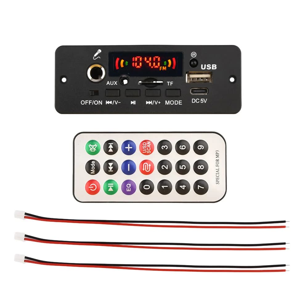 Lecteur MP3 DC 5V 2x5W, carte amplificateur Audio, décodeur MP3 Bluetooth, musique de voiture, Radio