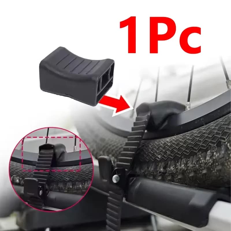 Sangles d'adaptation de roue de vélo pour porte-vélos de toit avec coussin de protection en acier po
