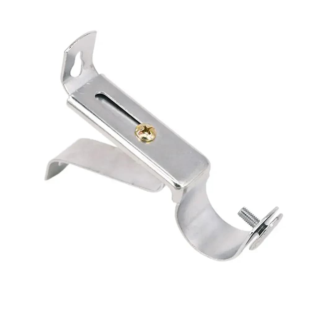 Tringle à Rideau Durable en Métal, Support Réglable, Barre Transversale, Pince en Fibre, Accessoires