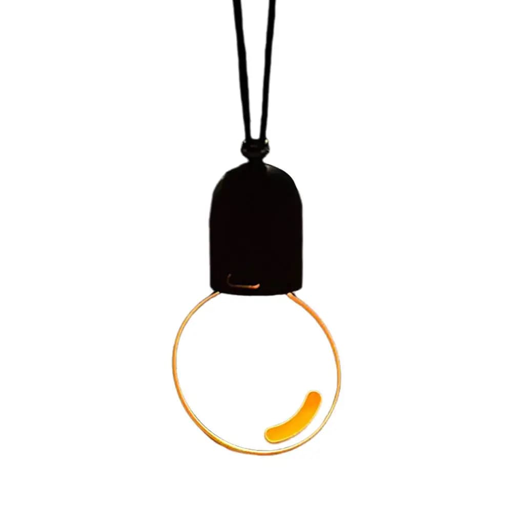Pendentif décoratif pour rétroviseur de voiture, acrylique plat, ampoule rétro, lumière d'ambiance, 