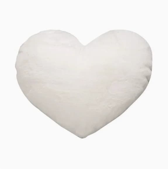 Coussin en peluche personnalisé en forme de cœur, doux, personnalisable, décoration de chambre d'enf