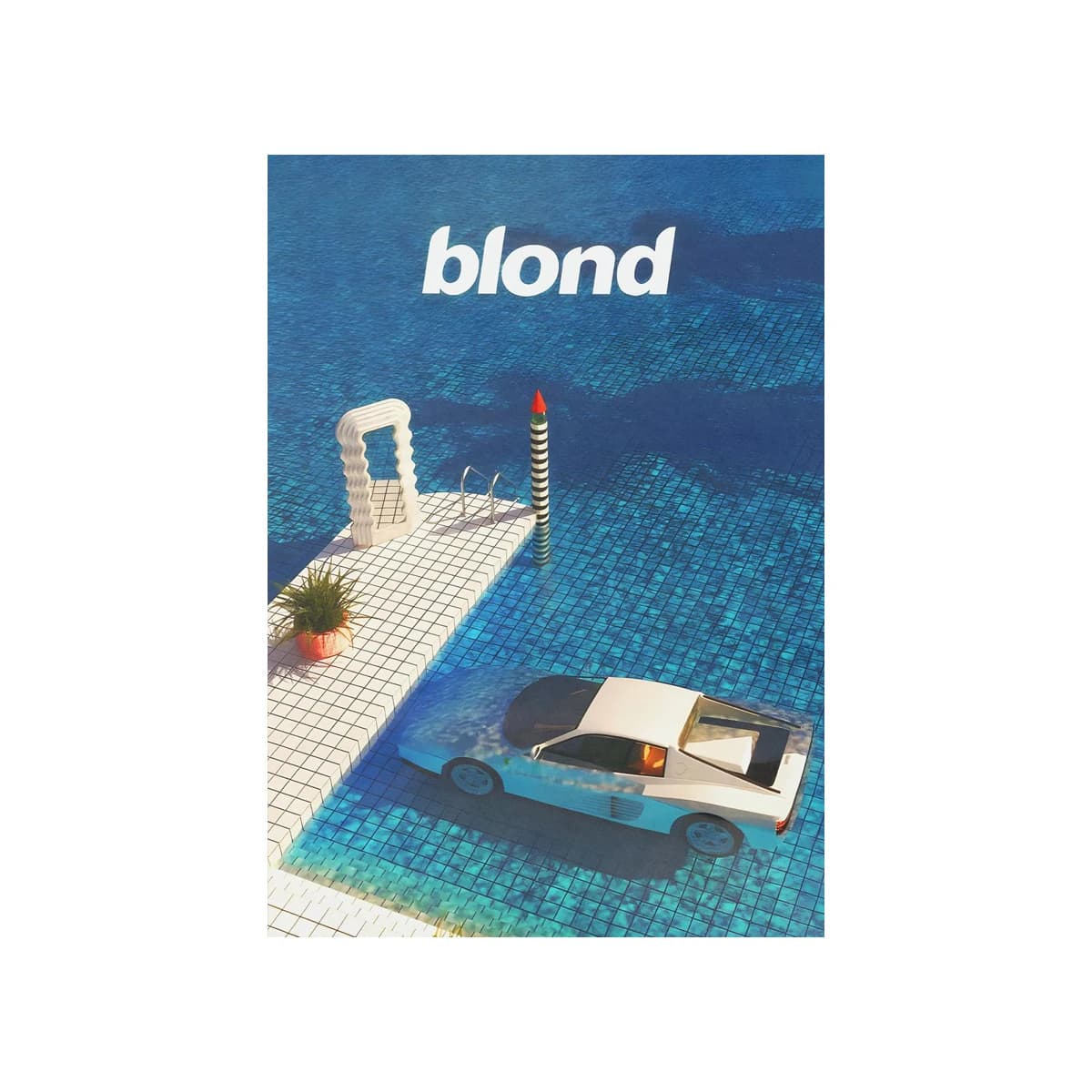Affiche imprimée de l'album Blond de Frank Ocean, peinture sur toile d'artistes de musique pop pour 