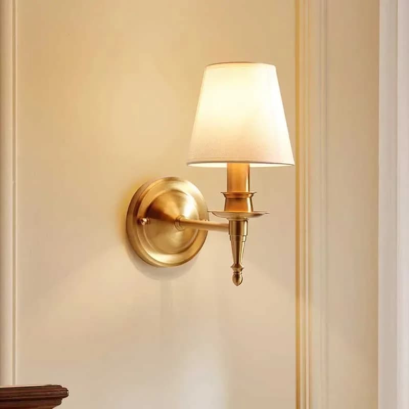 Applique Murale Américaine en Cuivre Complet, Lumière Miroir, Applique Murale Led Moderne pour la Dé