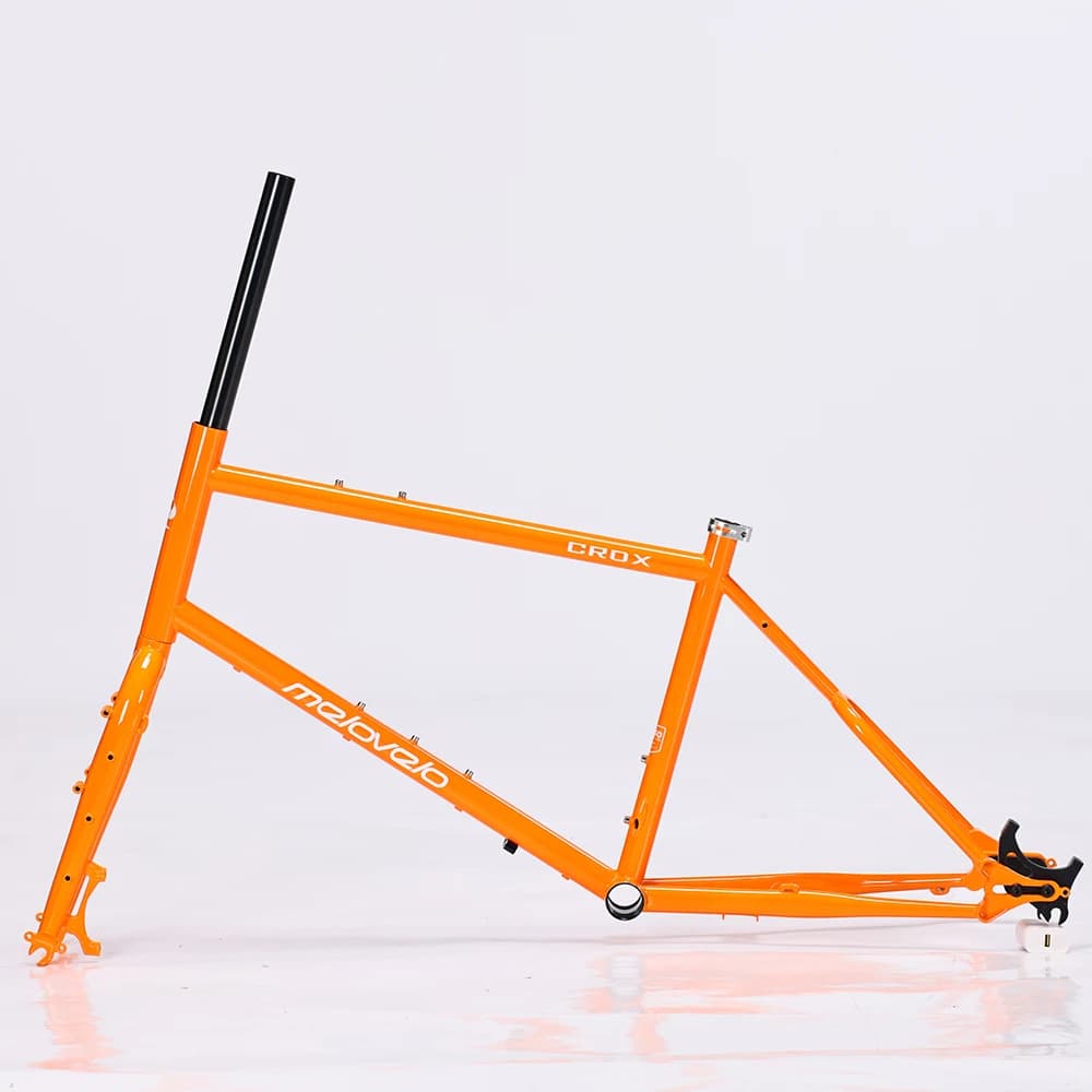 CROX-cadre de vélo de route en acier au chrome-molybdène, 20 pouces, avec fourche avant, pour voyage