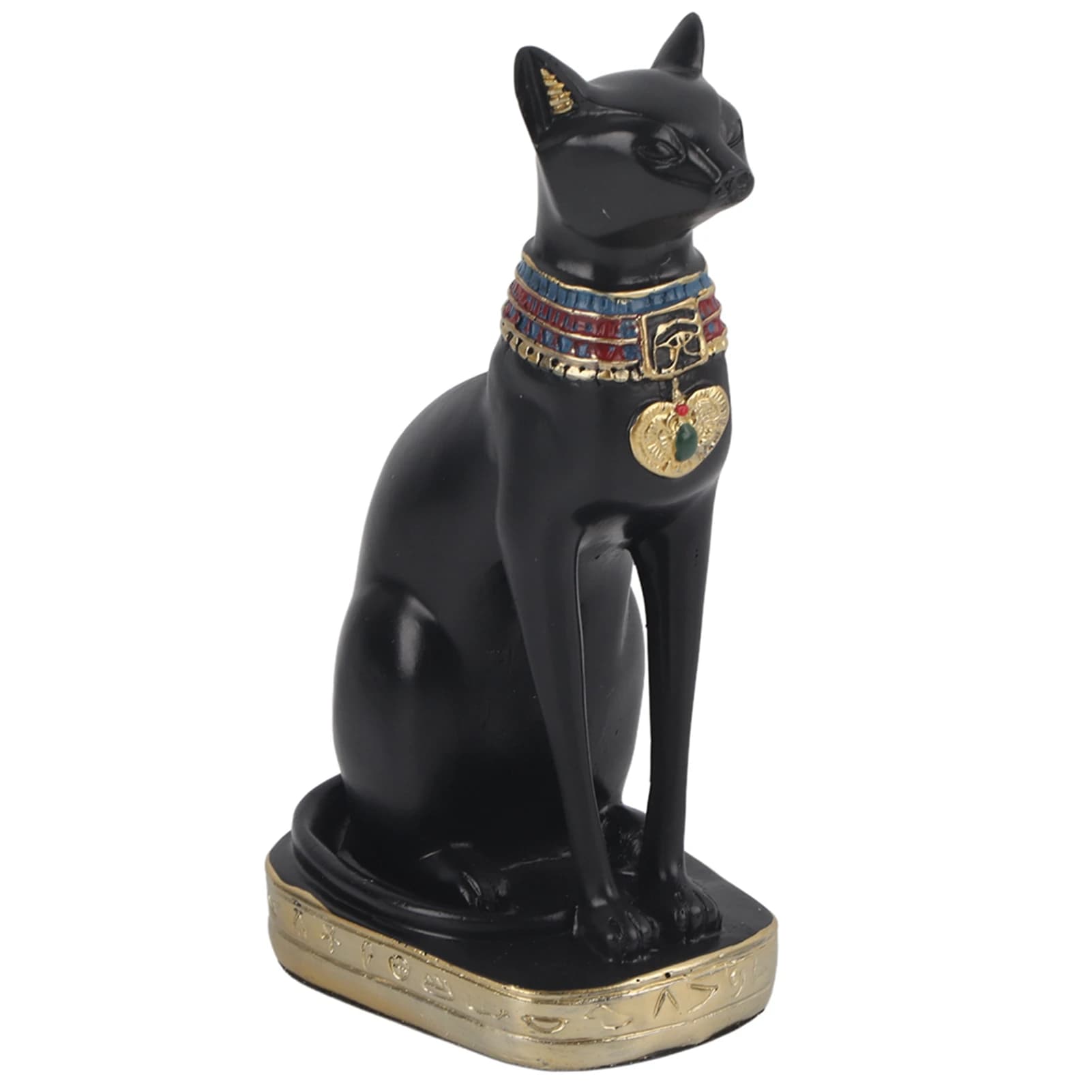 Statue de chat égyptien en résine, ornement de salle de maison, cadeaux artisanaux, décoration de ma